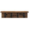 vidaXL Porte-manteau mural Bois ancien 40 x 10,5 x 10,5 cm