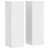 vidaXL Supports pour plantes 2 pcs blanc 25x25x80 cm bois d'ing&eacute;nierie