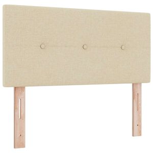 vidaXL T&ecirc;te de lit r&eacute;glable en hauteur Cr&egrave;me 80 cm tissu