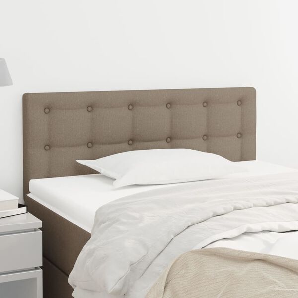 vidaXL T&ecirc;te de lit Taupe 90x5x78/88 cm Tissu