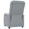 vidaXL Fauteuil inclinable Gris clair Tissu