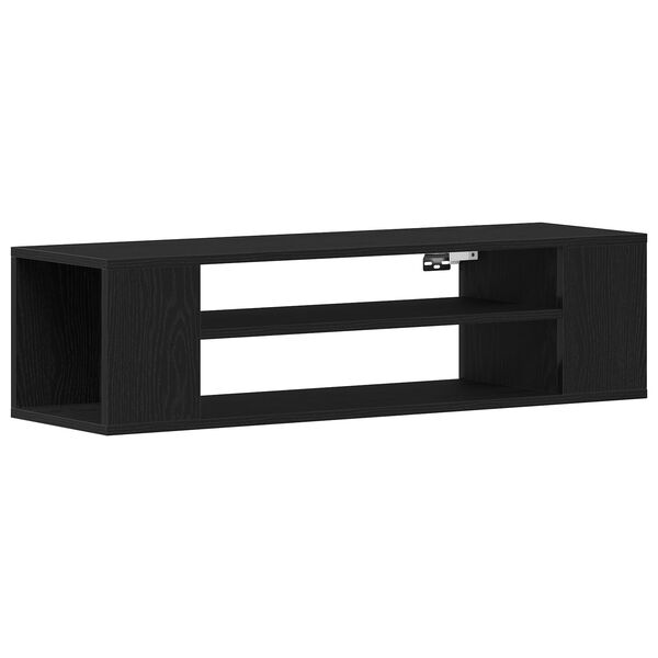 vidaXL Meuble TV Chêne noir 100 x 30 x 26,5 cm Bois d'ingénierie