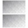vidaXL Nez de marche Rectangulaire 2 pcs Argent&eacute; 70 x 40 cm Aluminium