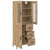 vidaXL Haut Armoire 2 pcs Ch&ecirc;ne artisanal Bois d'ing&eacute;nierie