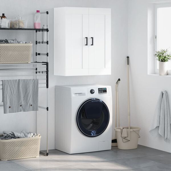 vidaXL Armoire murale blanc 69,5x34x90 cm bois d'ing&eacute;nierie