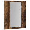 vidaXL Armoire &agrave; miroir LED de salle de bain ch&ecirc;ne fum&eacute; 40x12x45 cm