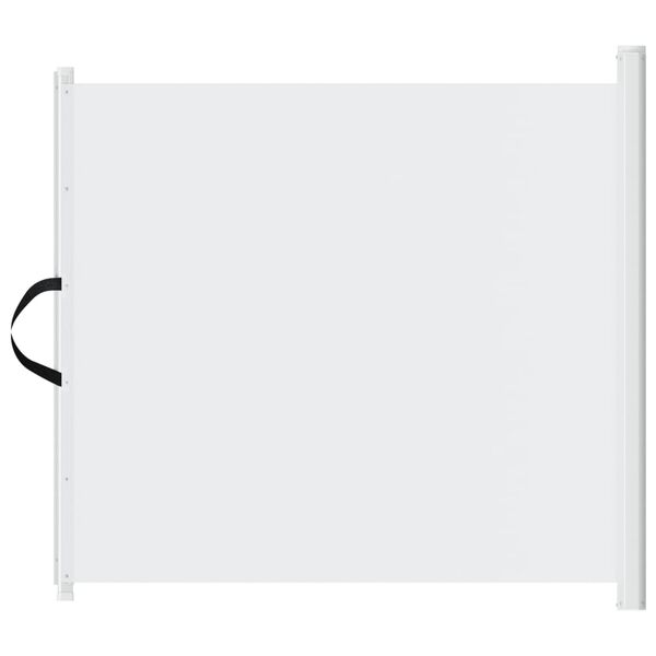 vidaXL Porte r&eacute;tractable pour animaux de compagnie blanc 82,5x125 cm