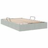 vidaXL Lit de Rangement avec stockage Gris clair 120 x 200 cm Velours