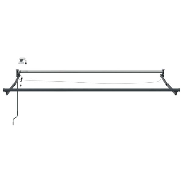 vidaXL Cadre de store r&eacute;tractable &eacute;lectrique Anthracite 3,5 x 2 m