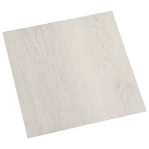 vidaXL Planches de sol 5,11 m&sup2; 55 pcs PVC Beige clair