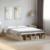 vidaXL Cadre de lit sans matelas chêne sonoma 140x190 cm