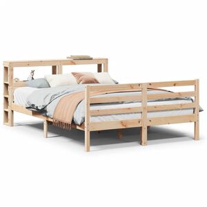 vidaXL Cadre de lit avec t&ecirc;te de lit sans matelas 150x200 cm