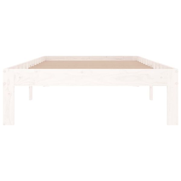 vidaXL Cadre de lit sans matelas blanc 90x190 cm