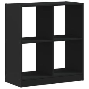 vidaXL Biblioth&egrave;que noir 68,5x32x75 cm bois d'ing&eacute;nierie