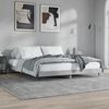 vidaXL Cadre de lit sans matelas gris b&eacute;ton 200x200 cm