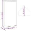vidaXL Armoire de bain à miroir d'angle chêne 30x24x60 cm