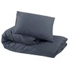 vidaXL Ensemble de housse de couette Anthracite 225x220 cm Coton