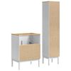 vidaXL Ensemble de mobilier de salle de bain FLORO 2 pcs Blanc