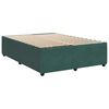 vidaXL Sommier &agrave; lattes de lit et matelas Vert fonc&eacute; 140x190cm Velours