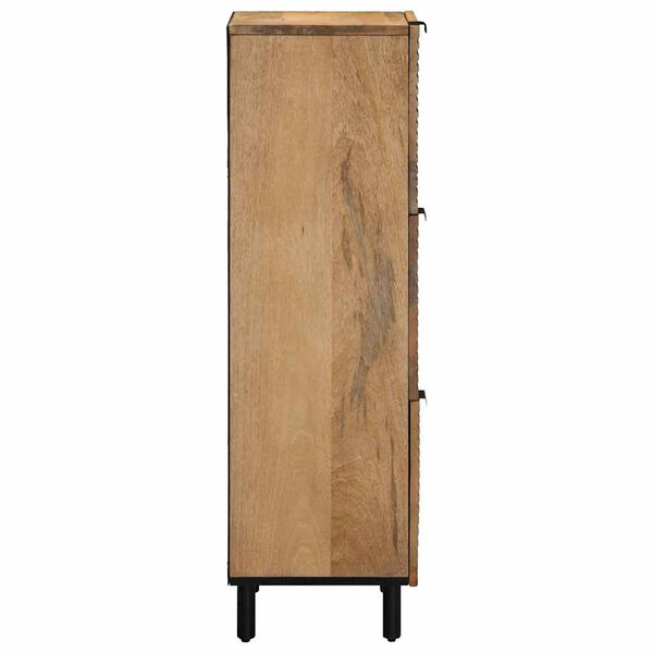 vidaXL Buffet marron 40x33x110 cm bois de manguier massif