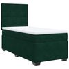 vidaXL Sommier &agrave; lattes de lit avec matelas Vert fonc&eacute; 90x190 cm