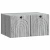 vidaXL Meuble TV mural Sonoma gris 59,5 x 41 x 30 cm Bois d'ing&eacute;nierie