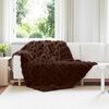 vidaXL Couverture en Fourrure de Lapin Synth&eacute;tique 4 pcs Camel