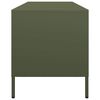 vidaXL Meuble TV vert olive 135x39x43,5 cm acier lamin&eacute; &agrave; froid