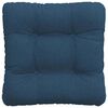 vidaXL Coussins de siège 4 pcs Bleu 45 x 45 x 12 cm tissu