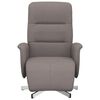 vidaXL Fauteuil inclinable avec repose-pieds taupe tissu