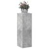 vidaXL Support pour plantes gris b&eacute;ton 33x33x100 cm bois d'ing&eacute;nierie