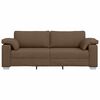 vidaXL Canapé Marron 219 x 77 x 82 cm tissu