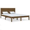 vidaXL Cadre de lit sans matelas marron miel 160x200cm bois pin massif