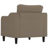 vidaXL Fauteuil Taupe 60 cm Tissu