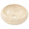 vidaXL Lavabo 40 x 12 cm Marbre Cr&egrave;me