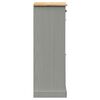 vidaXL Armoire à chaussures VIGO 60x35x96 cm gris bois massif de pin