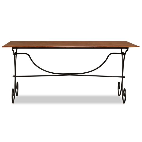 vidaXL Table de salle &agrave; manger Bois avec finition miel 180x90x76 cm