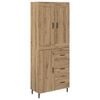 vidaXL Haut Armoire 2 pc Ch&ecirc;ne artisanal 69,5 x 34 x 180 cm