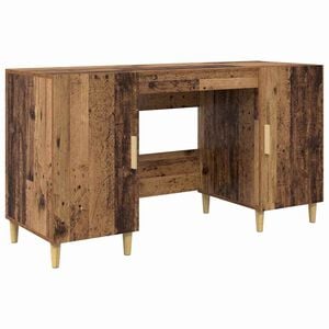 vidaXL Bureau Bois Ancien Bois d'ing&eacute;nierie 140 x 50 x 75 cm