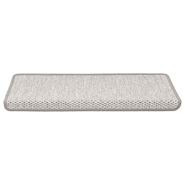 vidaXL Tapis d'escalier autocollants 30 pcs 65x21x4 cm platine