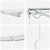vidaXL Cadre d'auvent Blanc 350 x 250 cm Aluminium