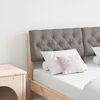 vidaXL T&ecirc;te de lit capitonn&eacute;e Taupe 120 cm Pin massif