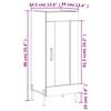 vidaXL Buffet Ch&ecirc;ne sonoma 34,5x34x90 cm Bois d'ing&eacute;nierie