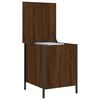 vidaXL Banc de rangement ch&ecirc;ne marron 40x42,5x50 cm bois d'ing&eacute;nierie