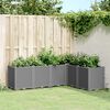 vidaXL Jardini&egrave;re gris clair 160x120x53 cm polypropyl&egrave;ne