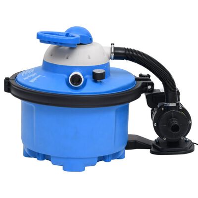 vidaXL Pompe de filtration à sable Bleu et noir 385x620x432mm 200W 25L