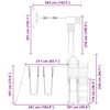 vidaXL Aire de jeux d'ext&eacute;rieur bois massif de douglas
