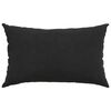 vidaXL Coussins de canap&eacute; 2 pcs Noir 50 x 30 cm