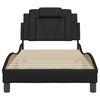 vidaXL Cadre de lit Viana sans matelas noir 90x190 cm similicuir