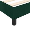 vidaXL Sommier &agrave; lattes de lit et matelas Vert fonc&eacute; 140x190cm Velours
